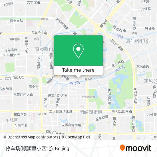停车场(顺源里小区北) map