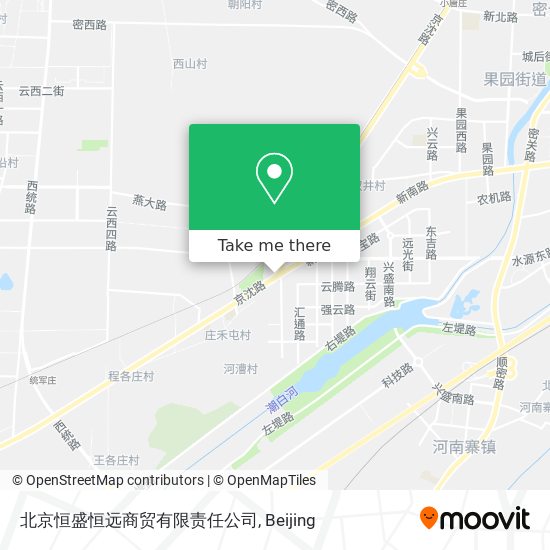 北京恒盛恒远商贸有限责任公司 map