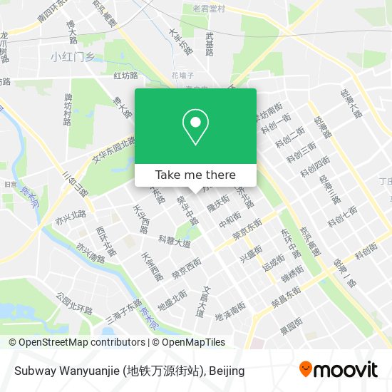 Subway Wanyuanjie (地铁万源街站) map
