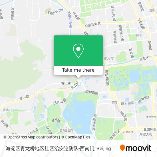 海淀区青龙桥地区社区治安巡防队-西南门 map