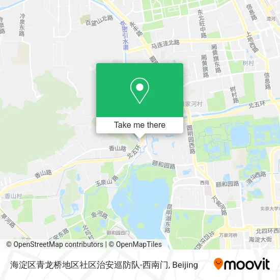 海淀区青龙桥地区社区治安巡防队-西南门 map