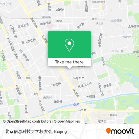 北京信息科技大学校友会 map