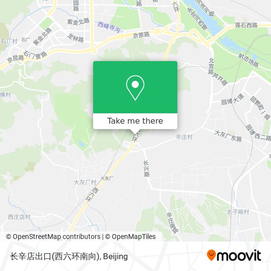 长辛店出口(西六环南向) map