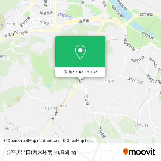 长辛店出口(西六环南向) map