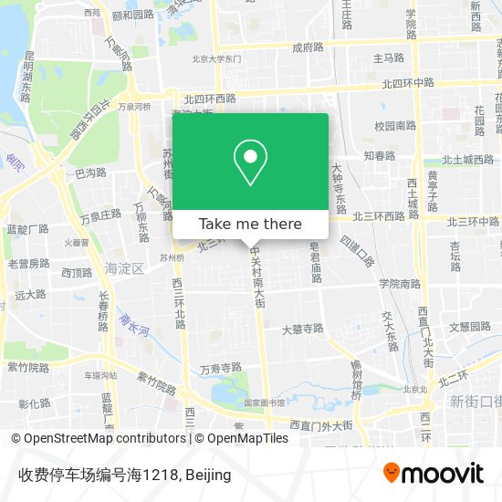 收费停车场编号海1218 map
