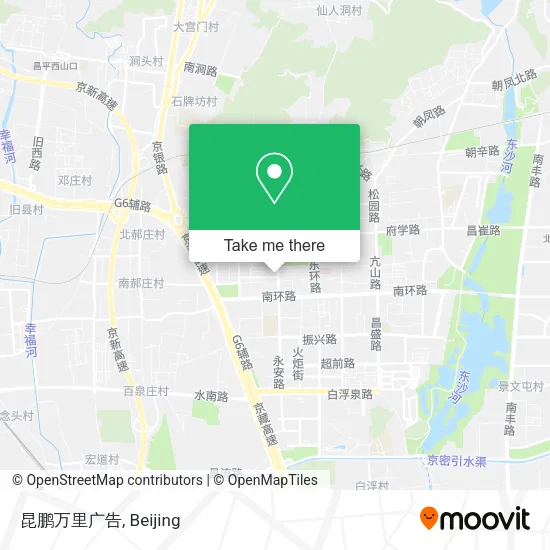 昆鹏万里广告 map