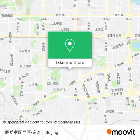 民岳家园西区-东2门 map
