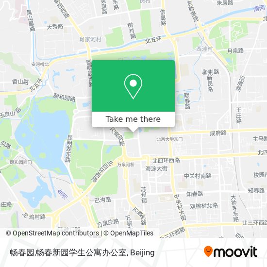 畅春园,畅春新园学生公寓办公室 map