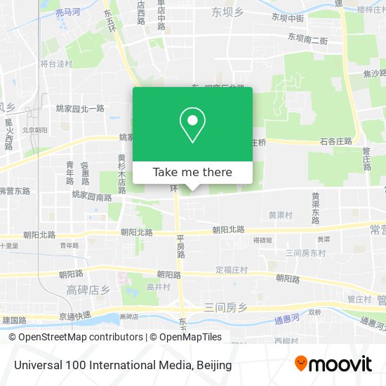 Universal 100 International Media map