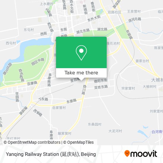 Yanqing Railway Station (延庆站) map