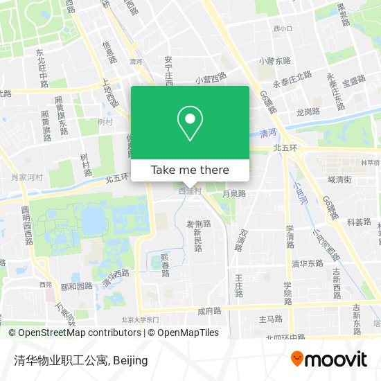 清华物业职工公寓 map