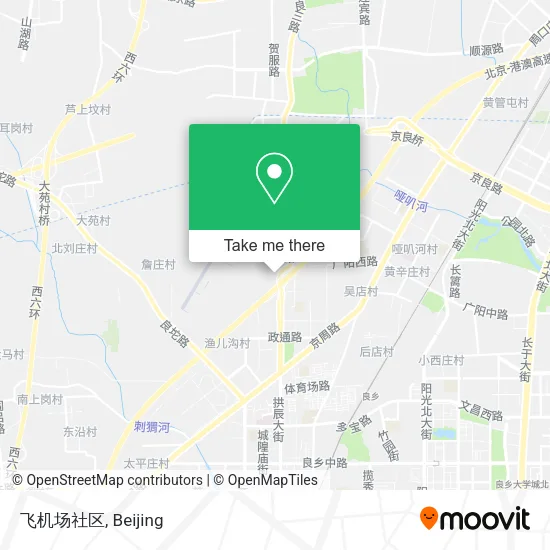 飞机场社区 map