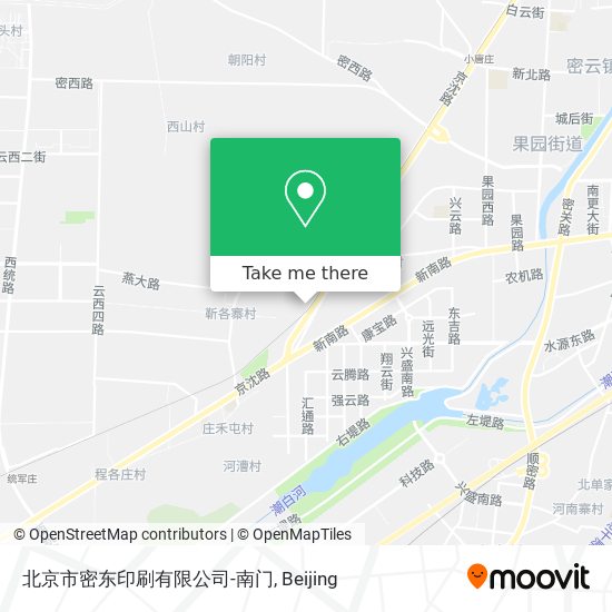 北京市密东印刷有限公司-南门 map