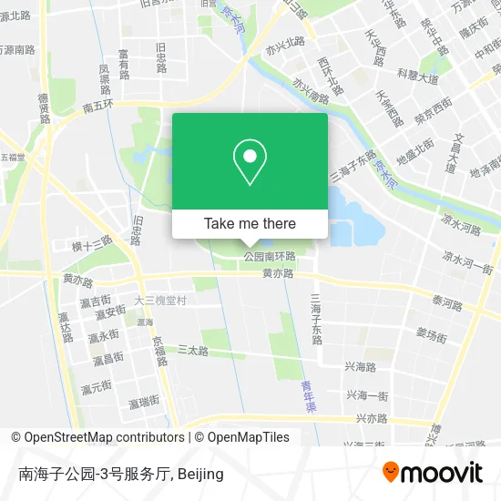 南海子公园-3号服务厅 map