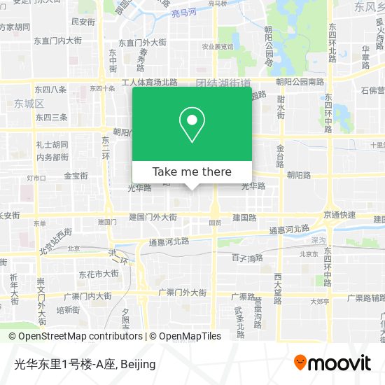 光华东里1号楼-A座 map