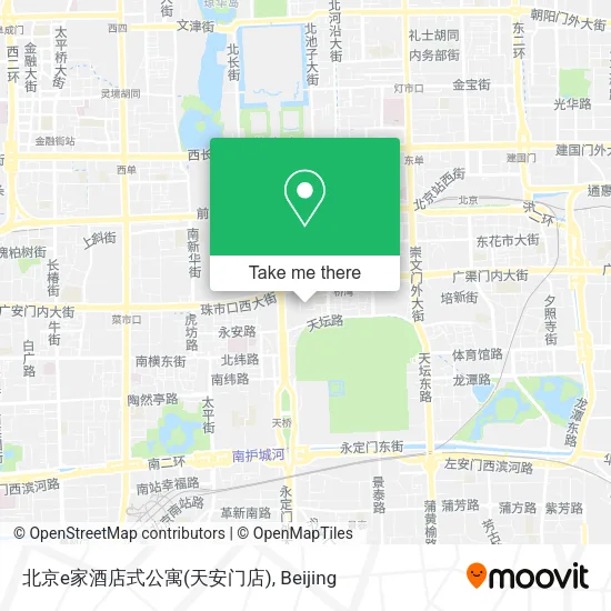 北京e家酒店式公寓(天安门店) map