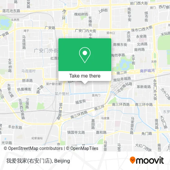 我爱我家(右安门店) map