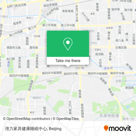 强力家具健康睡眠中心 map