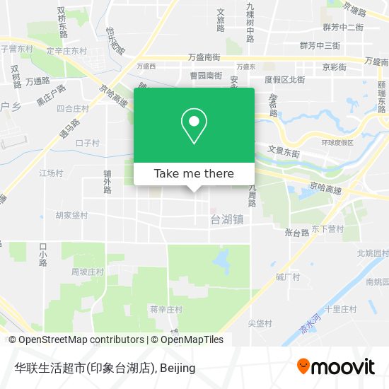 华联生活超市(印象台湖店) map