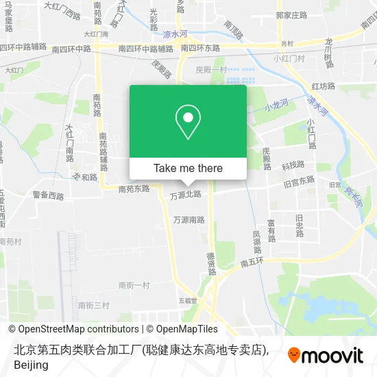 北京第五肉类联合加工厂(聪健康达东高地专卖店) map