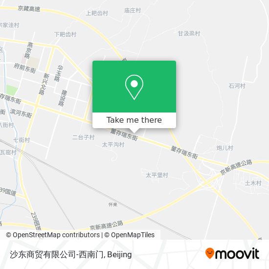 沙东商贸有限公司-西南门 map