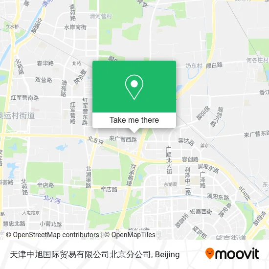天津中旭国际贸易有限公司北京分公司 map