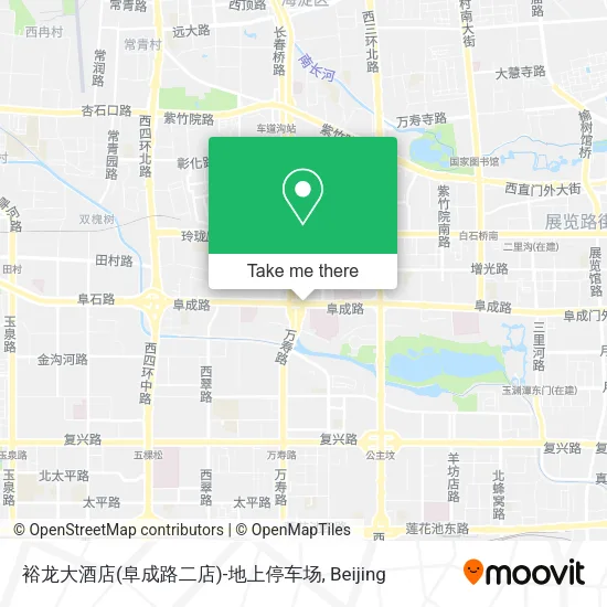裕龙大酒店(阜成路二店)-地上停车场 map