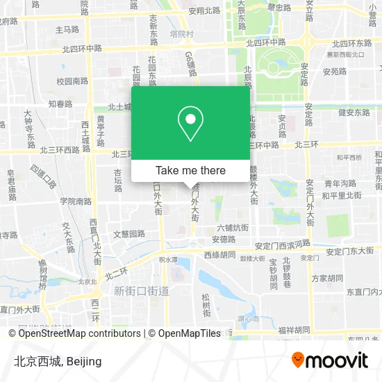 北京西城 map