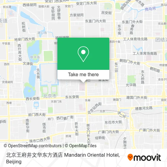 北京王府井文华东方酒店 Mandarin Oriental Hotel map