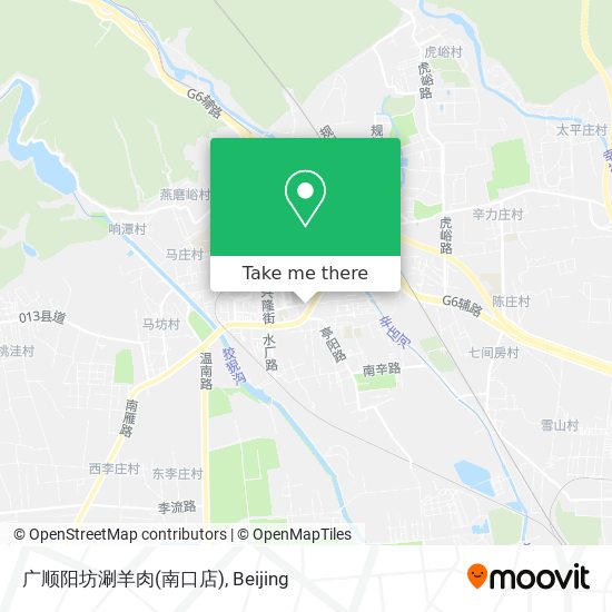 广顺阳坊涮羊肉(南口店) map