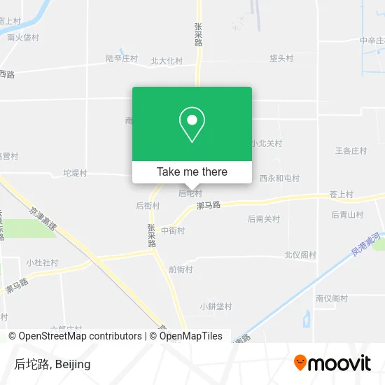 后坨路 map