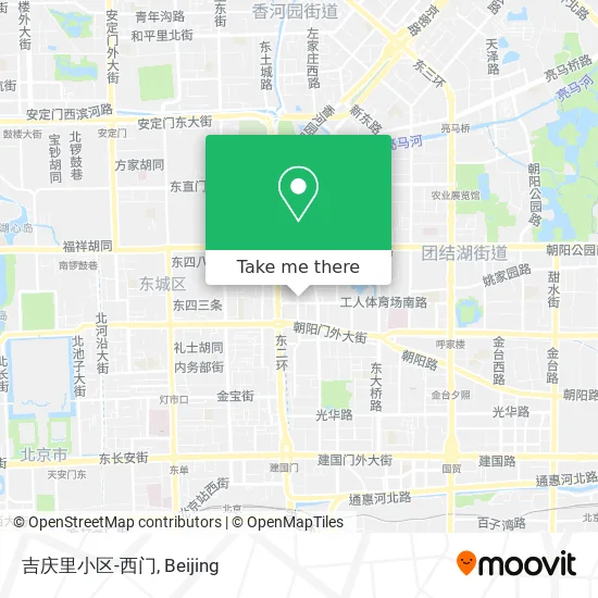 吉庆里小区-西门 map