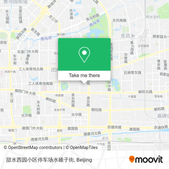 甜水西园小区停车场水碓子街 map