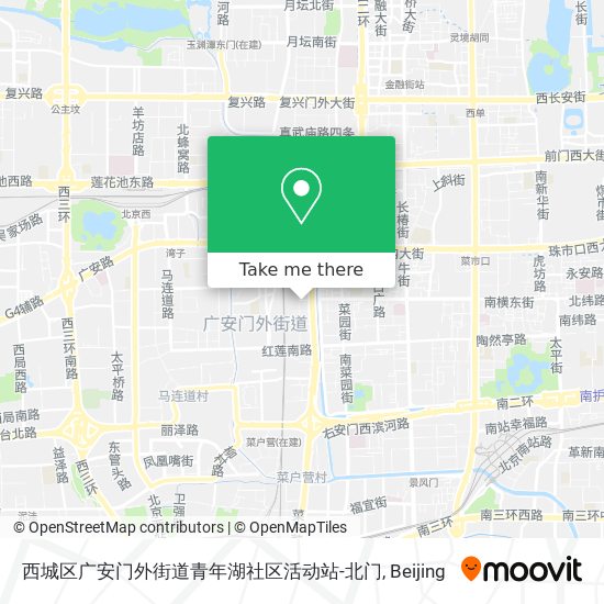 西城区广安门外街道青年湖社区活动站-北门 map