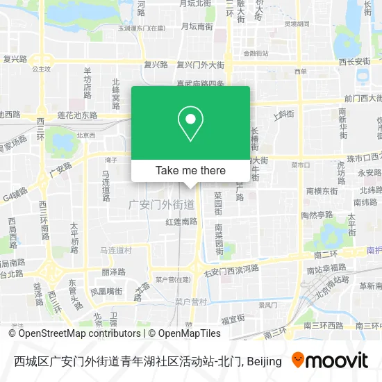 西城区广安门外街道青年湖社区活动站-北门 map