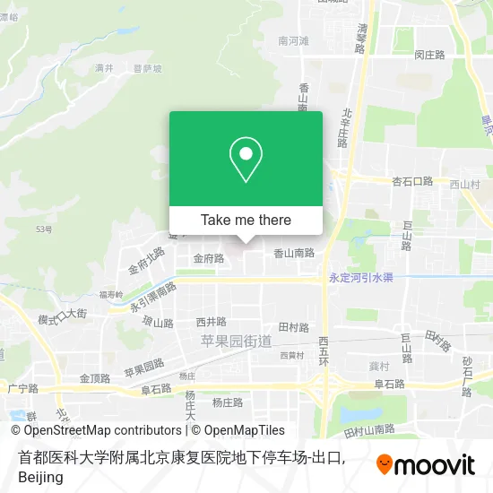 首都医科大学附属北京康复医院地下停车场-出口 map