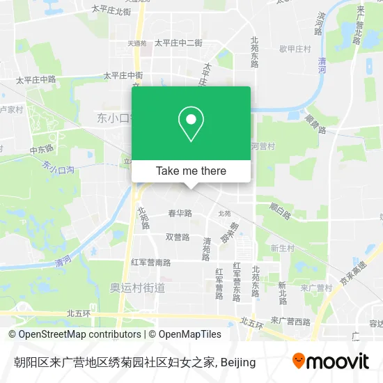 朝阳区来广营地区绣菊园社区妇女之家 map