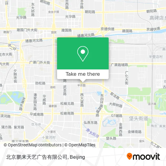 北京鹏来天艺广告有限公司 map