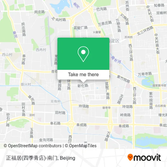 正福居(四季青店)-南门 map