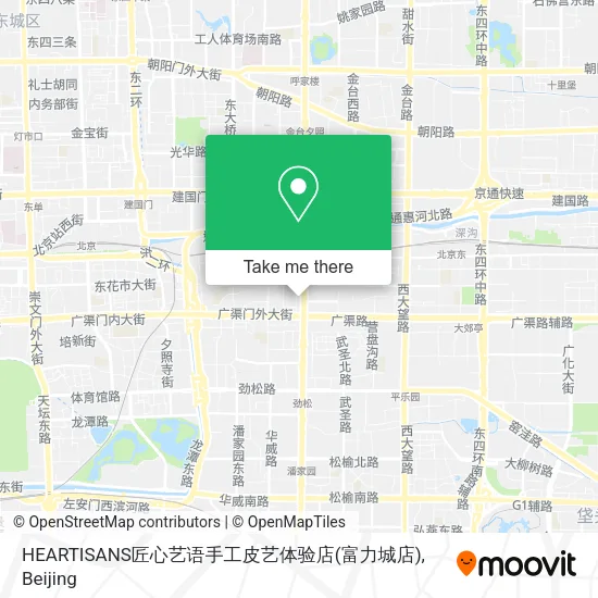 HEARTISANS匠心艺语手工皮艺体验店(富力城店) map