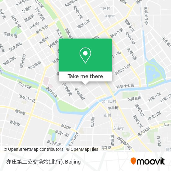 亦庄第二公交场站(北行) map