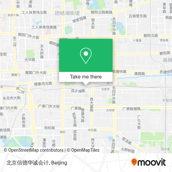 北京信德华诚会计 map