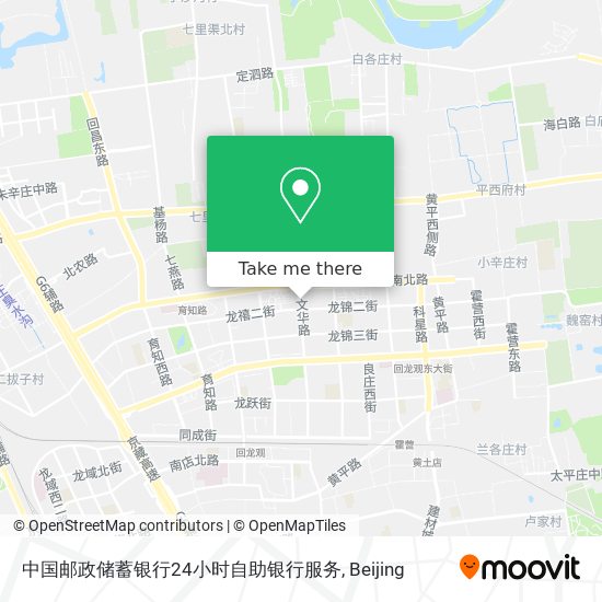 中国邮政储蓄银行24小时自助银行服务 map