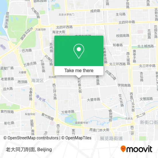 老大同刀削面 map