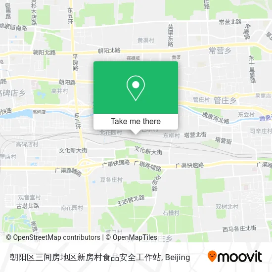 朝阳区三间房地区新房村食品安全工作站 map