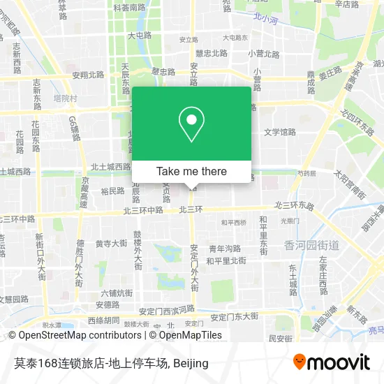 莫泰168连锁旅店-地上停车场 map