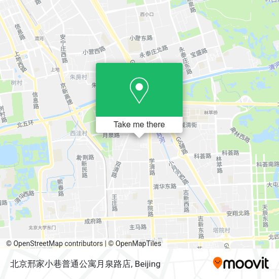 北京邢家小巷普通公寓月泉路店 map