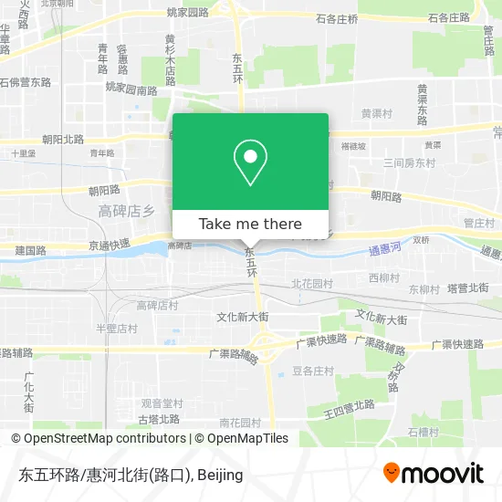 东五环路/惠河北街(路口) map