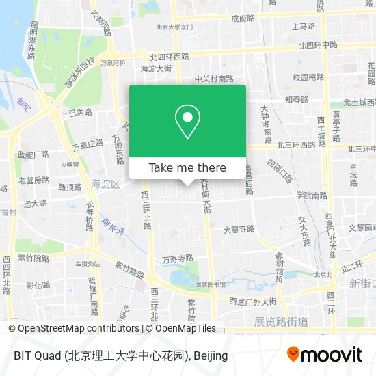 BIT Quad (北京理工大学中心花园) map