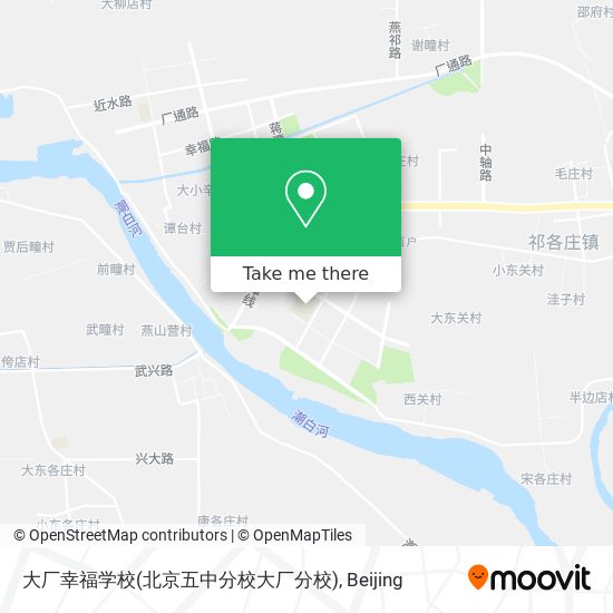大厂幸福学校(北京五中分校大厂分校) map
